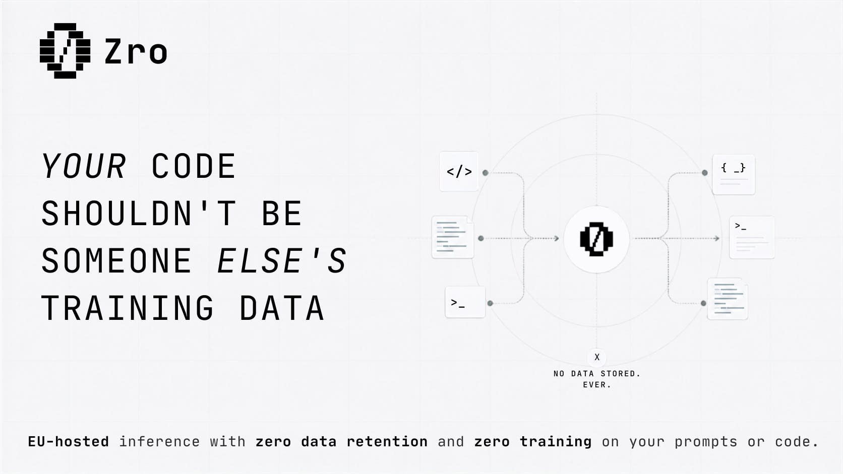 Zro Offers Private Inference for Coding Agents
