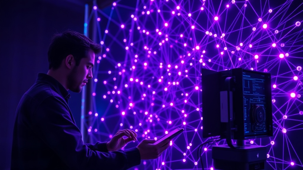 Developer using a popular AI framework to train a model on specialized hardware
