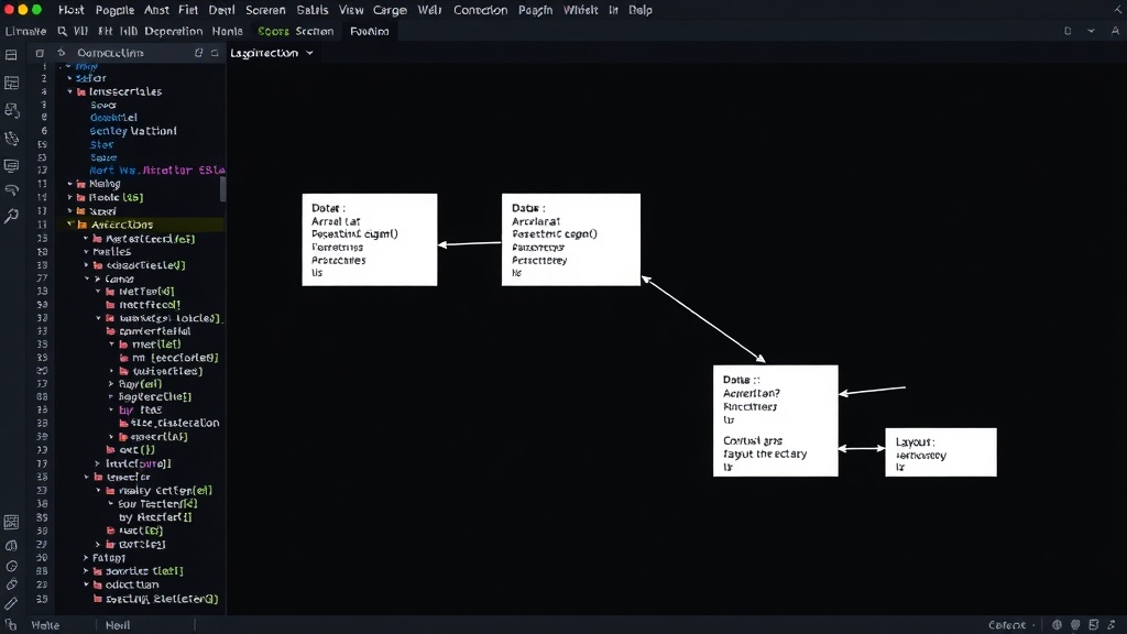 Conceptual diagram showing data in JS array, layout in CSS Grid, and SVG connectors