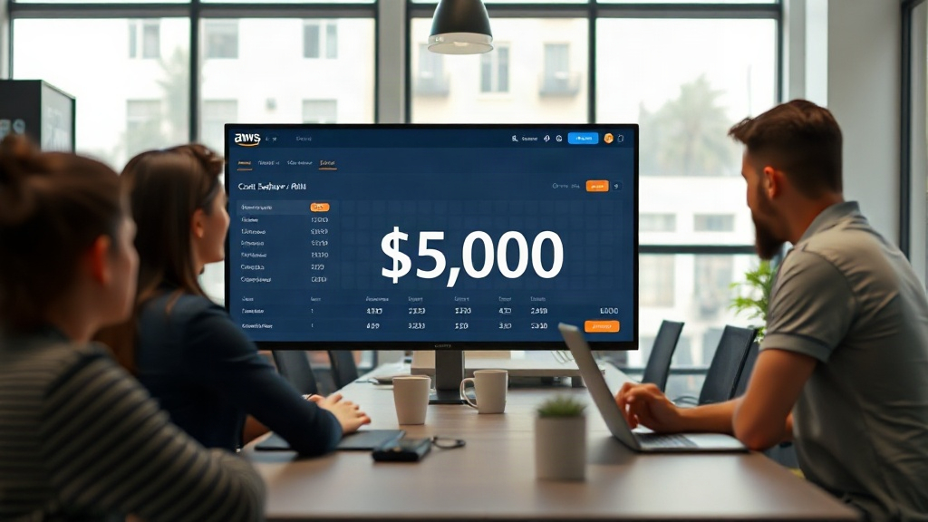 AWS Cost Explorer interface showing an astronomically high, erroneous bill amount.