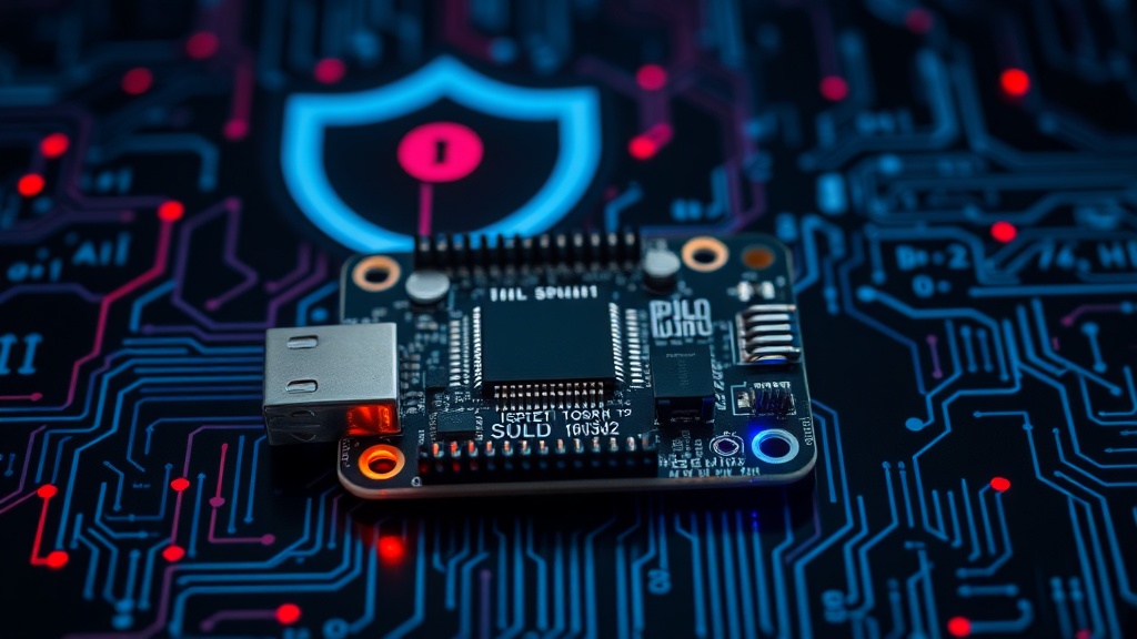 ESP32 microcontroller board with custom firmware and USB interface