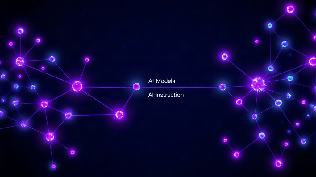 Diagram illustrating the flow of AI instructions from one model iteration to the next.