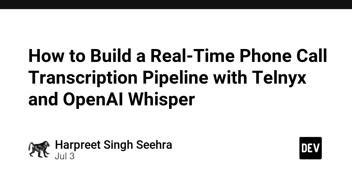 Build Real-Time Call Transcription with Telnyx and OpenAI Whisper
