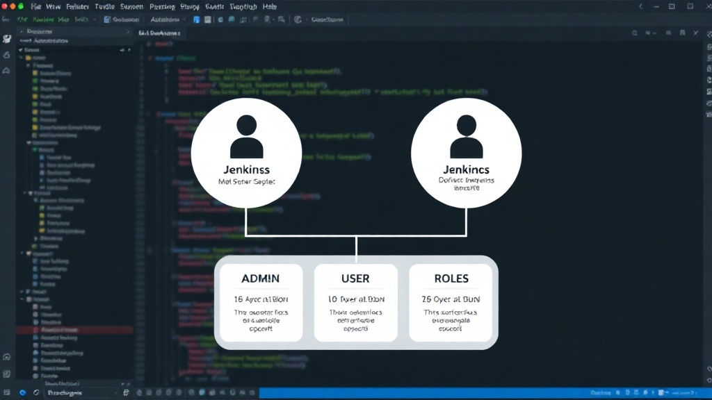 Diagram illustrating Jenkins admin and user roles for infrastructure management.