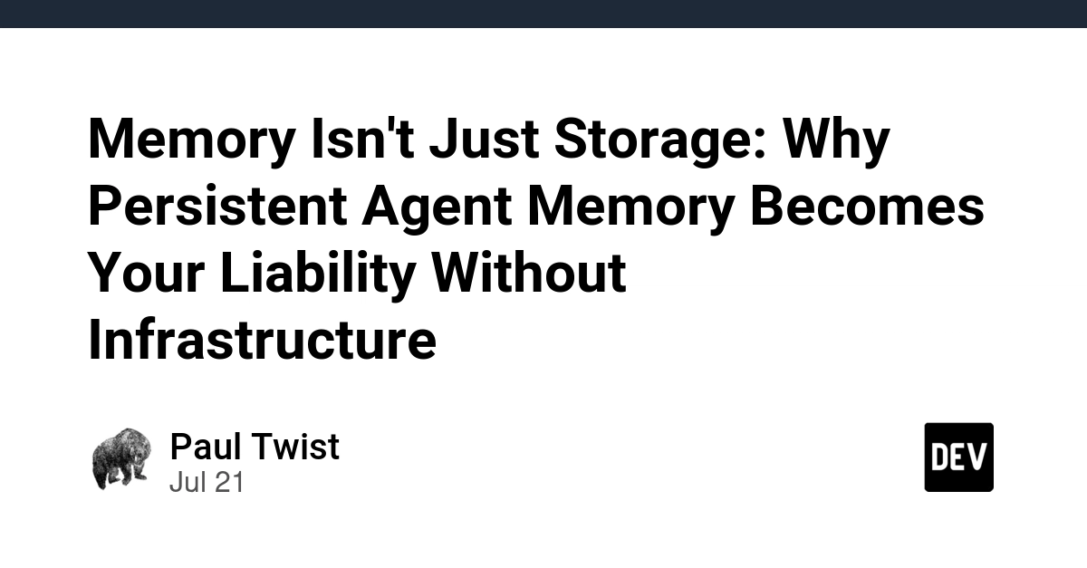 Persistent Agent Memory Creates 'Confidently Wrong' AI, Exposing Liability