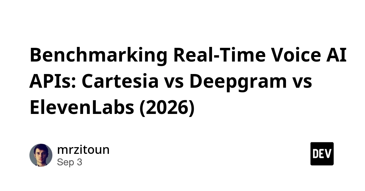 Cartesia Leads Real-Time Voice AI Latency at 85ms, Deepgram and ElevenLabs Follow