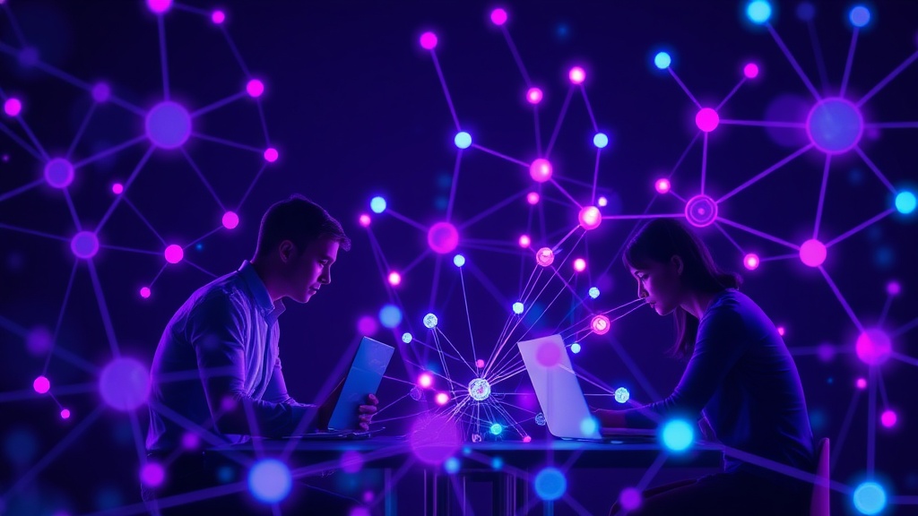 A visual representation of AI assisting human professionals in a collaborative work environment