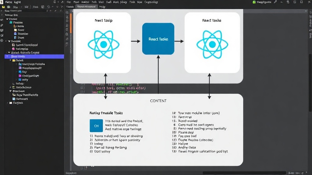 React Native app architecture diagram highlighting native module interaction for background tasks