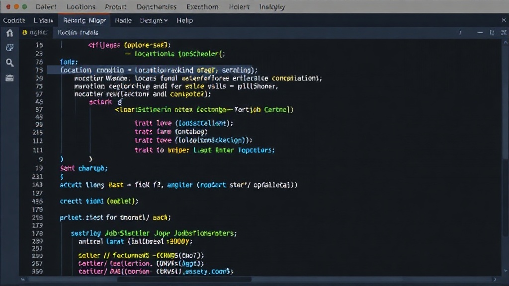 Kotlin code snippet showing JobScheduler configuration for location tracking