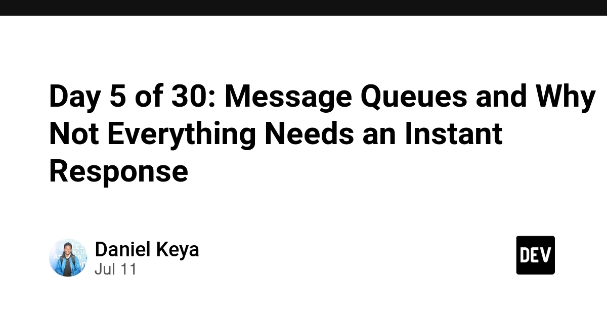 Message Queues: Decoupling Systems for Asynchronous Workflows