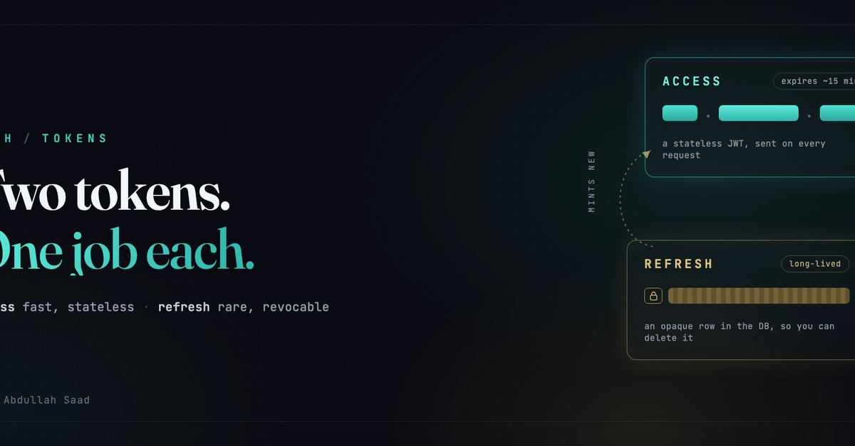 Access vs. Refresh Tokens: The Two Key Ideas Developers Miss