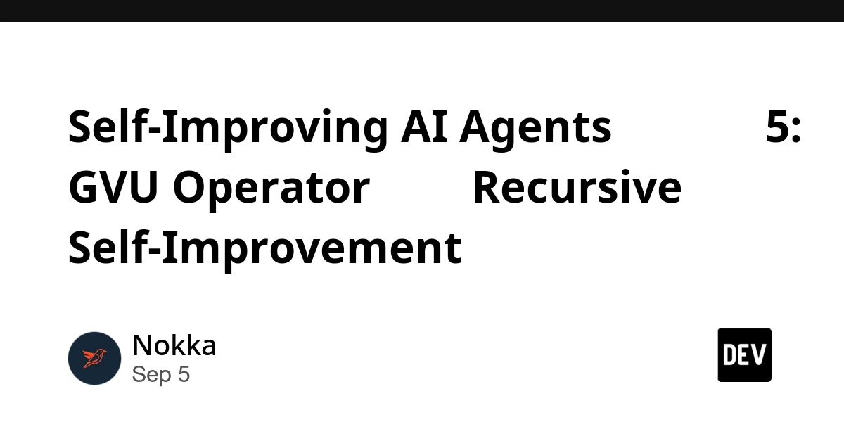 GVU Operator Unifies Self-Improving AI, Points to Recursive Self-Improvement