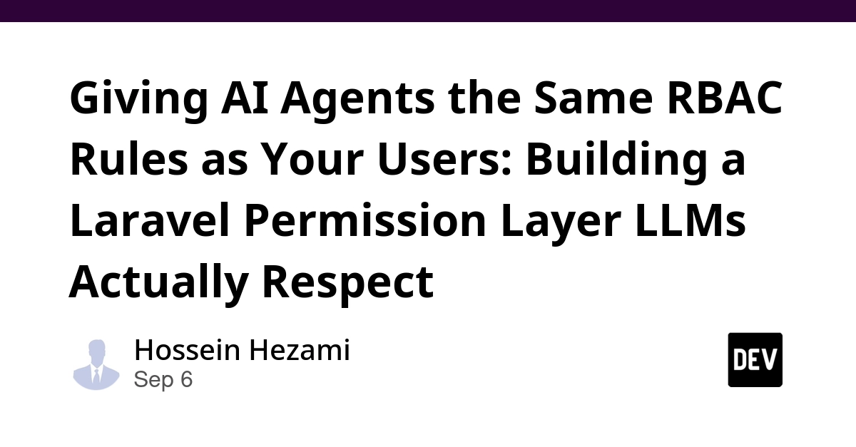 Secure Laravel Apps: RBAC for AI Agents via Tool Definitions