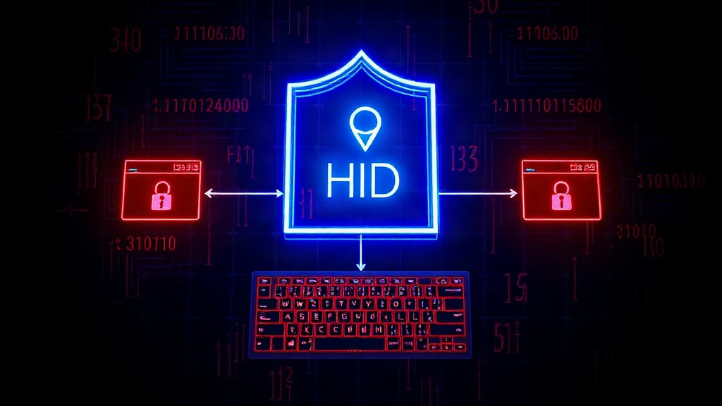 Diagram illustrating the flow of HID reports from keyboard to Linux kernel