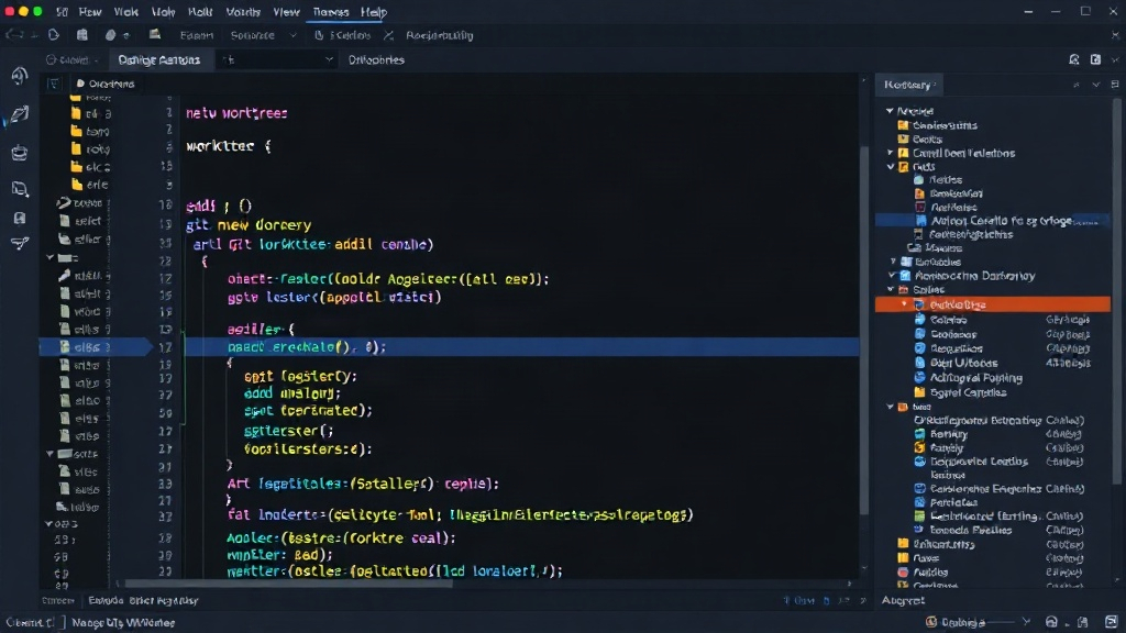 Demonstration of `git worktree add` command creating a new directory