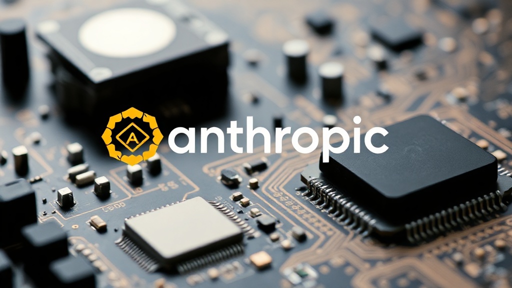 Anthropic's AI research lab logo with a stylized chip architecture overlay