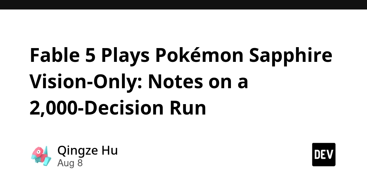 Fable 5 Completes Pokémon Sapphire Run in 7 Hours, Outpacing FireRed