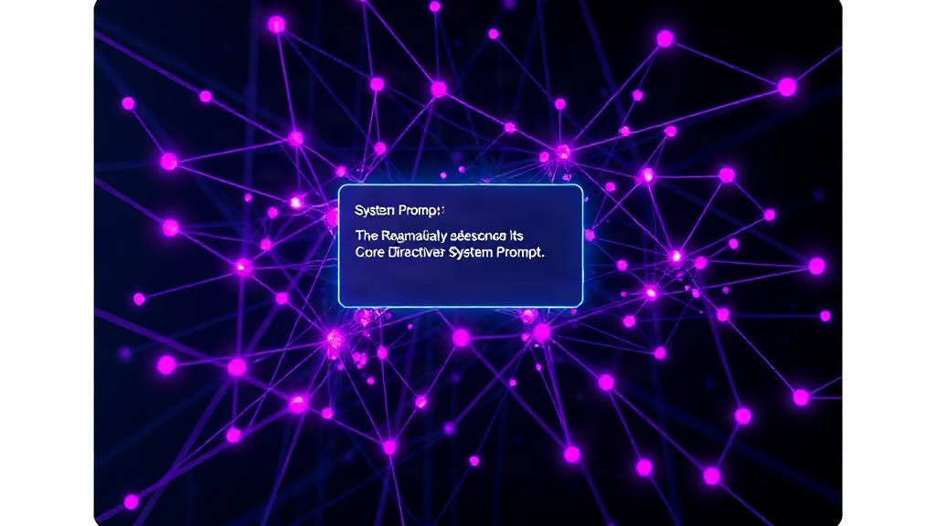 A visual representation of the system prompt and its core directives for AI behavior.
