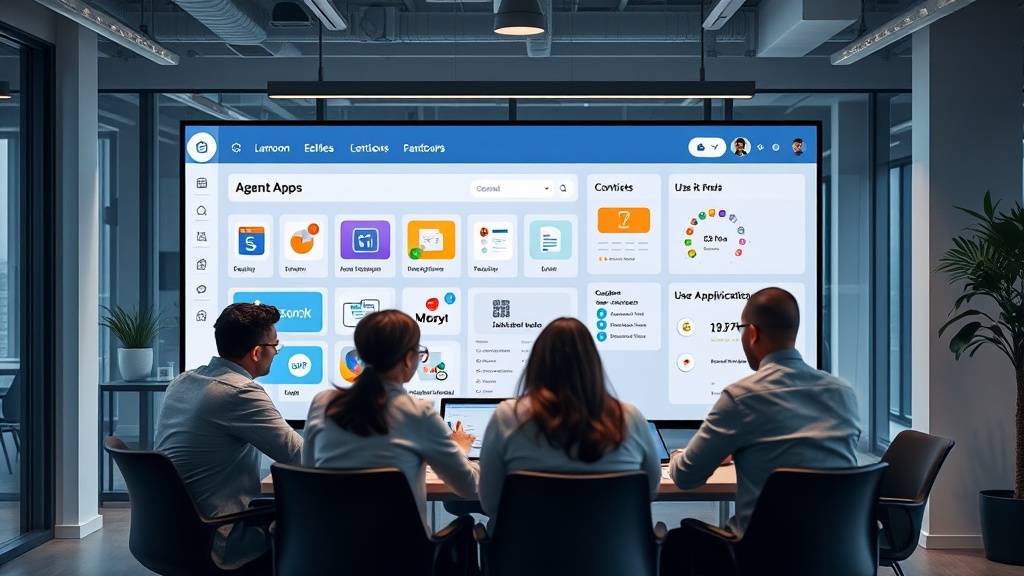Lamoom dashboard showcasing available agent apps and user-created applications.