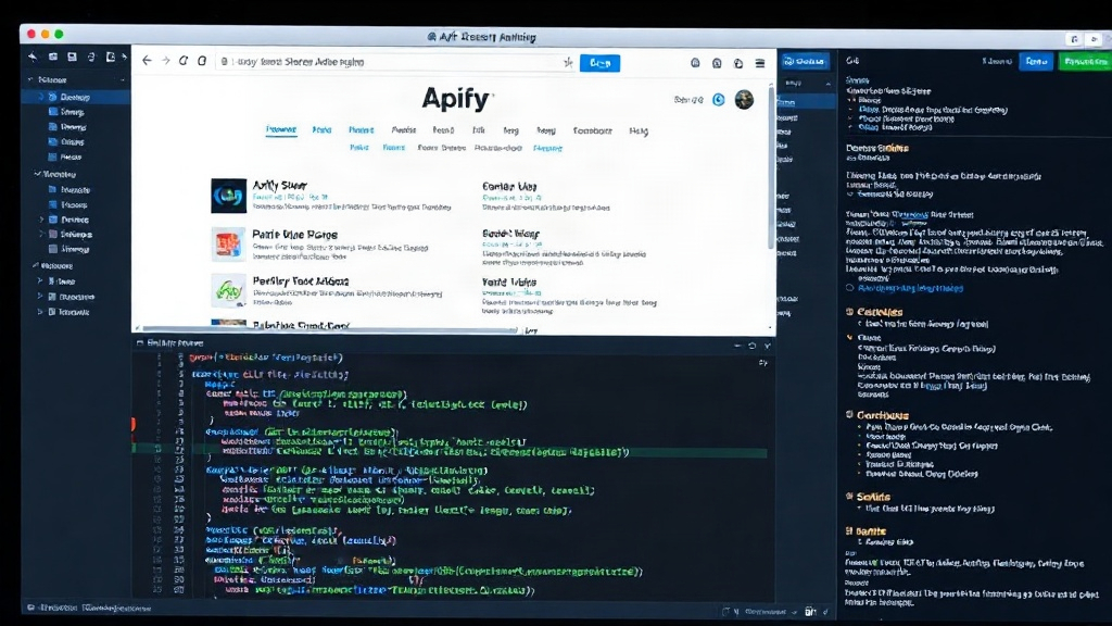 Apify Store search results page showing a lack of relevant actors.