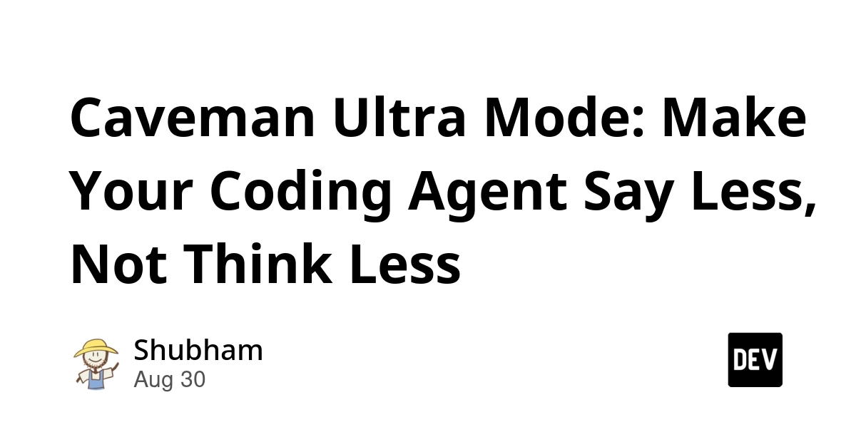 Caveman Ultra Mode: Taming AI Coding Agents' Verbosity