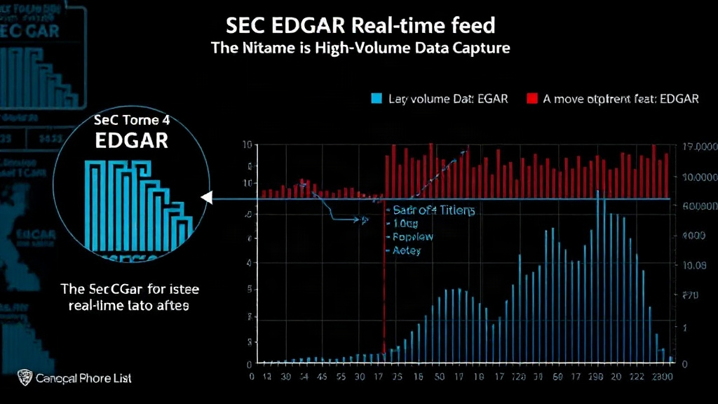 Diagram illustrating the SEC EDGAR real-time feed and its limitations for high-volume data capture