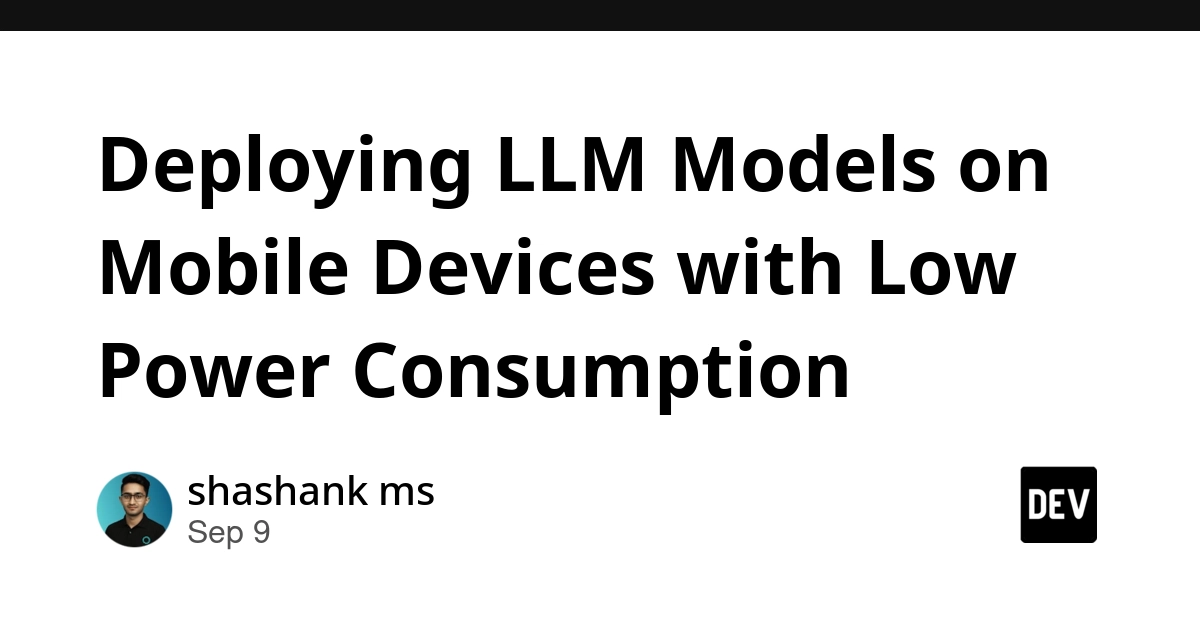 LLMs on Mobile: Tiered Architecture is Key for Low Power