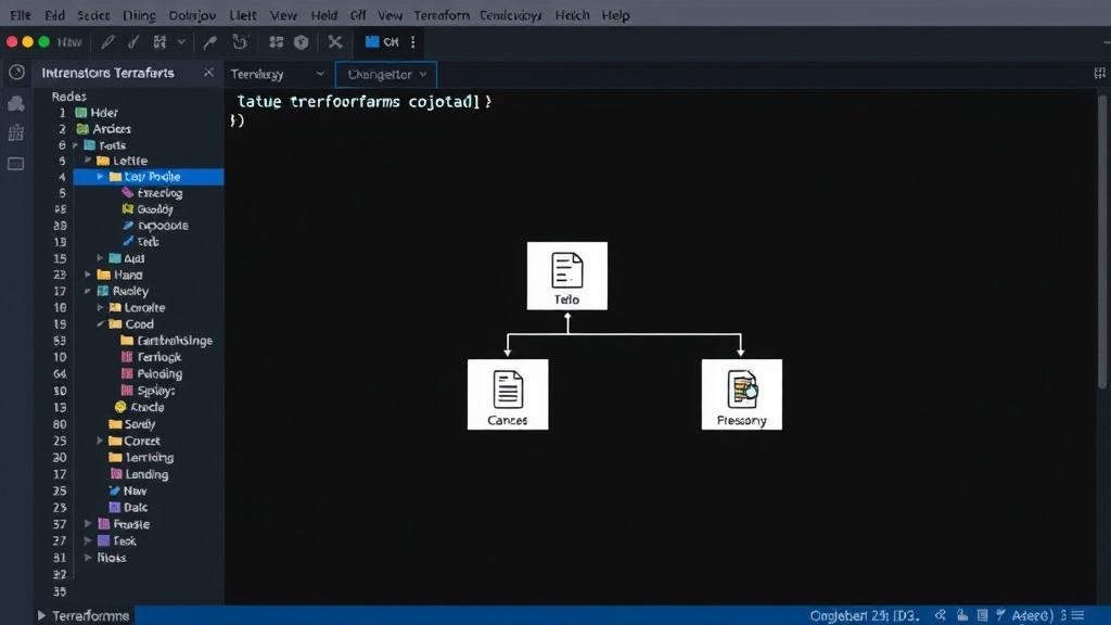 Illustrative diagram showing a DDD-based Terraform directory structure.