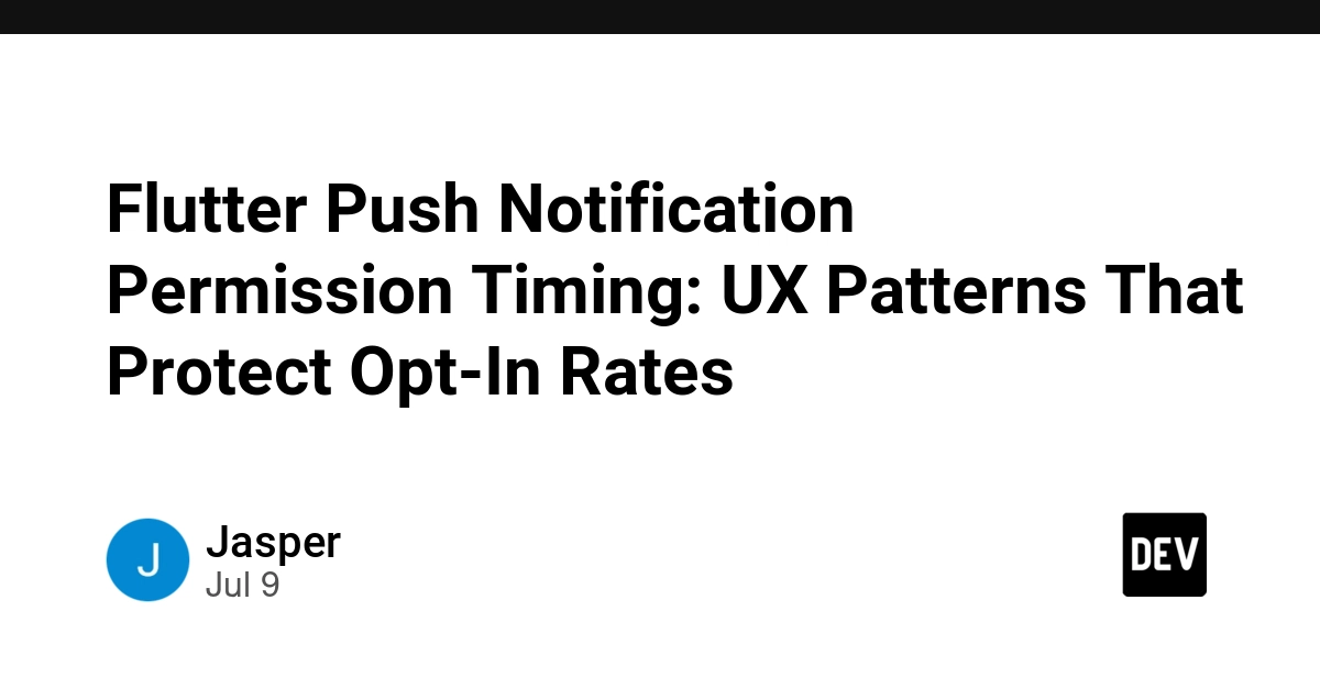 Flutter Push Notification Opt-In: Smart Timing Boosts User Rates