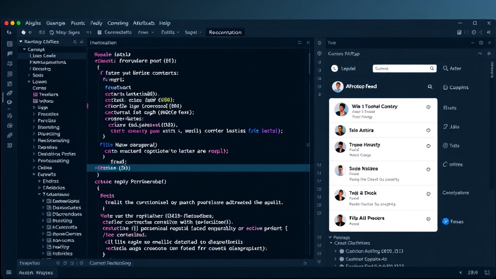 Example of a custom ATProto client application interface displaying a personalized feed