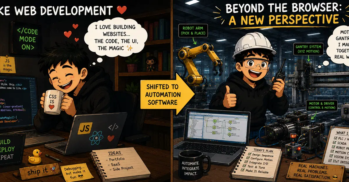 Web Developer Pivots to Automation, Finds Motors Need Software