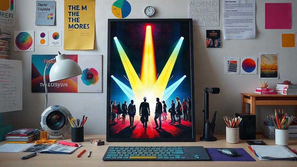 An example of a poorly generated AI event poster with distorted figures