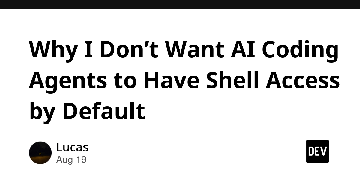 AI Coding Agents Lack Default Shell Access for Security
