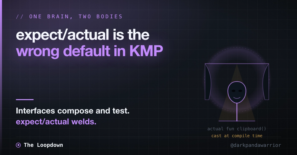 Kotlin Multiplatform's expect/actual is the wrong default