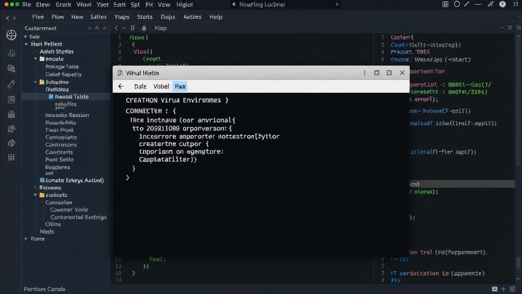 Terminal window showing command to create a Python virtual environment