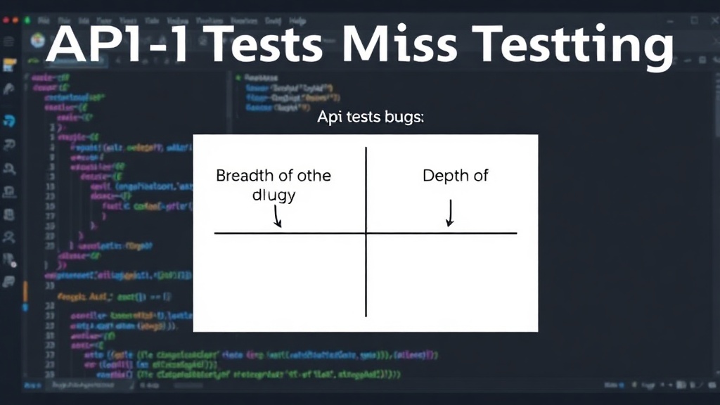 A diagram illustrating the two axes of API testing: breadth of behavior and depth of validation.