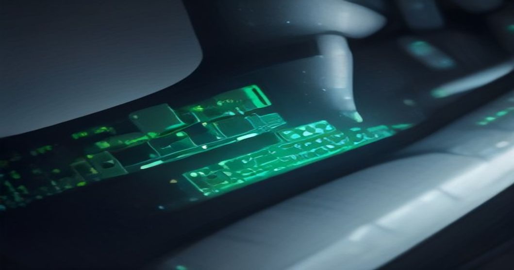 Close-up of the flexible electronic skin material with embedded sensor arrays.