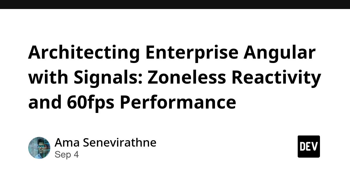 Angular Signals Usher in 60fps Performance, Ending Zone.js Era