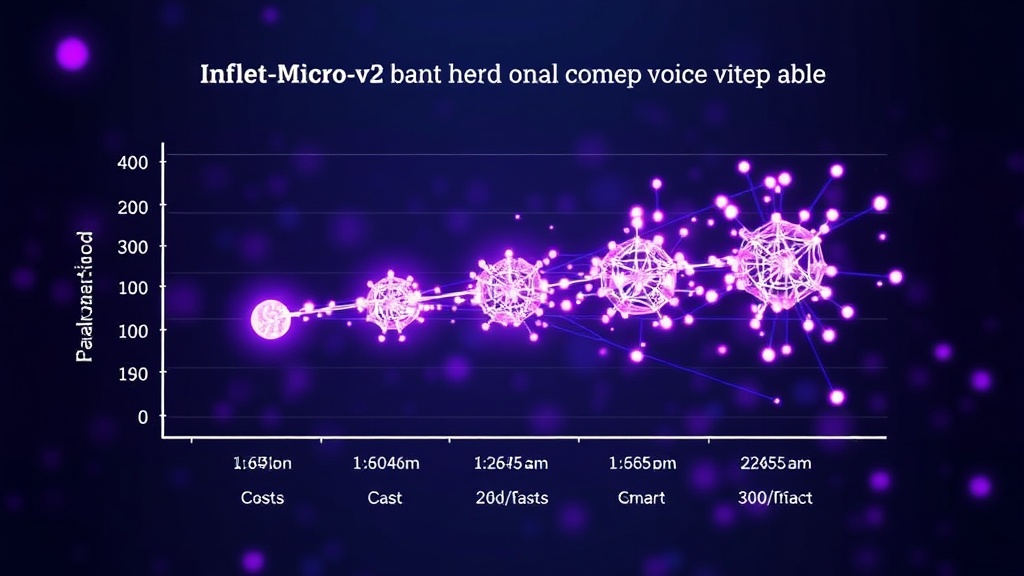 Comparison chart showing Inflect-Micro-v2 parameter count against other leading voice synthesis models