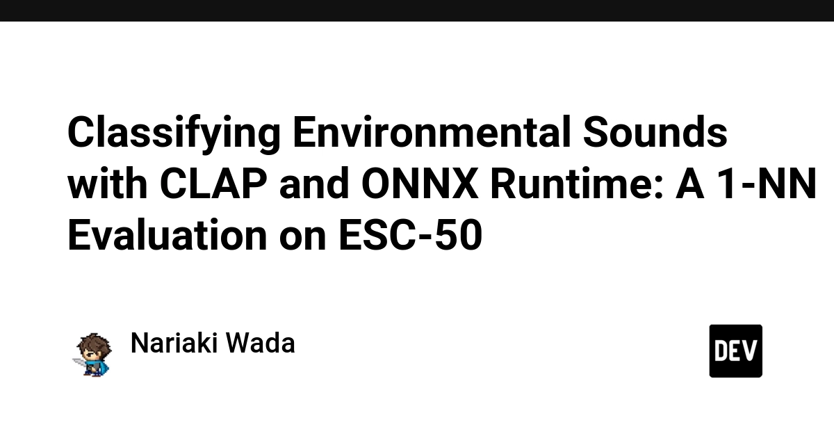 CLAP Audio Encoder Exported to ONNX for Environmental Sound Classification
