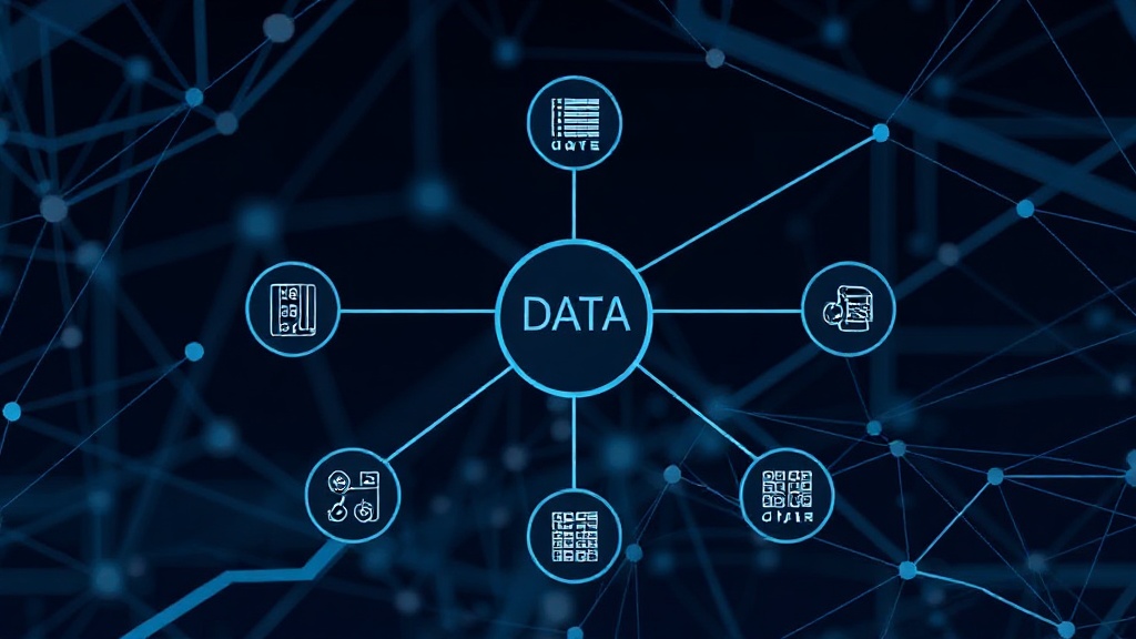 Diagram illustrating data spread across multiple nodes in a distributed system.