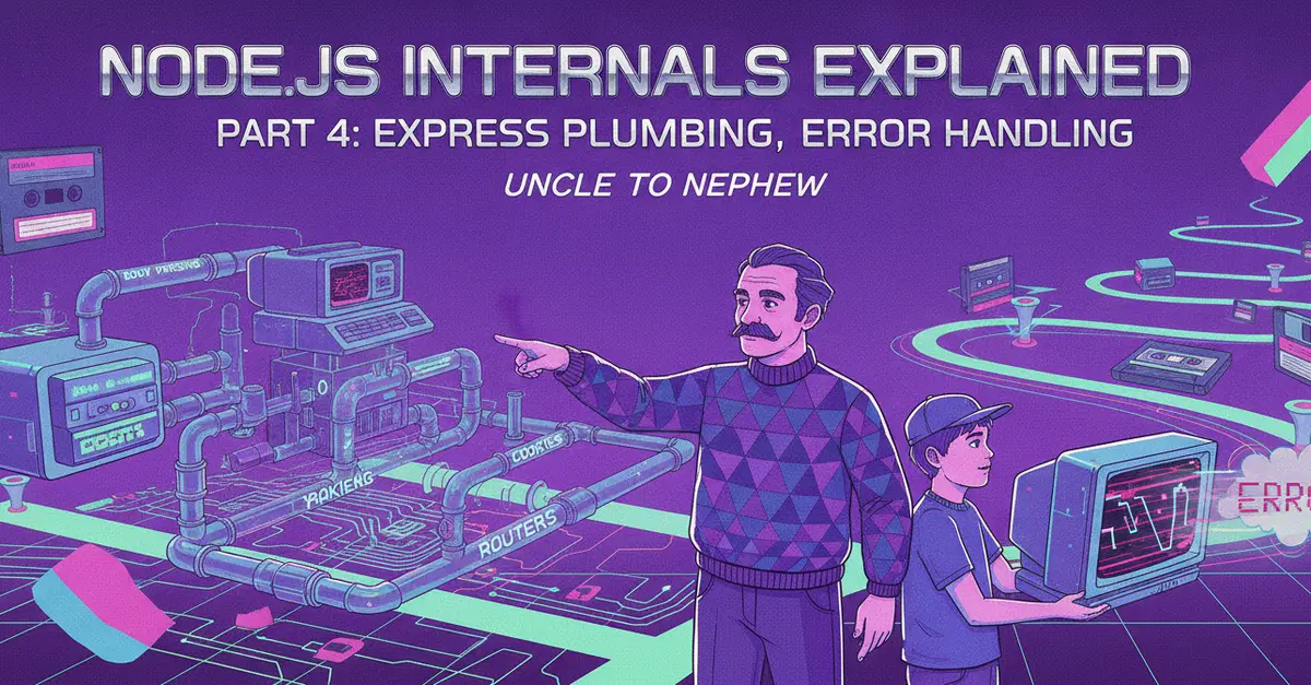 Node.js Express Plumbing and Error Handling: A Deep Dive