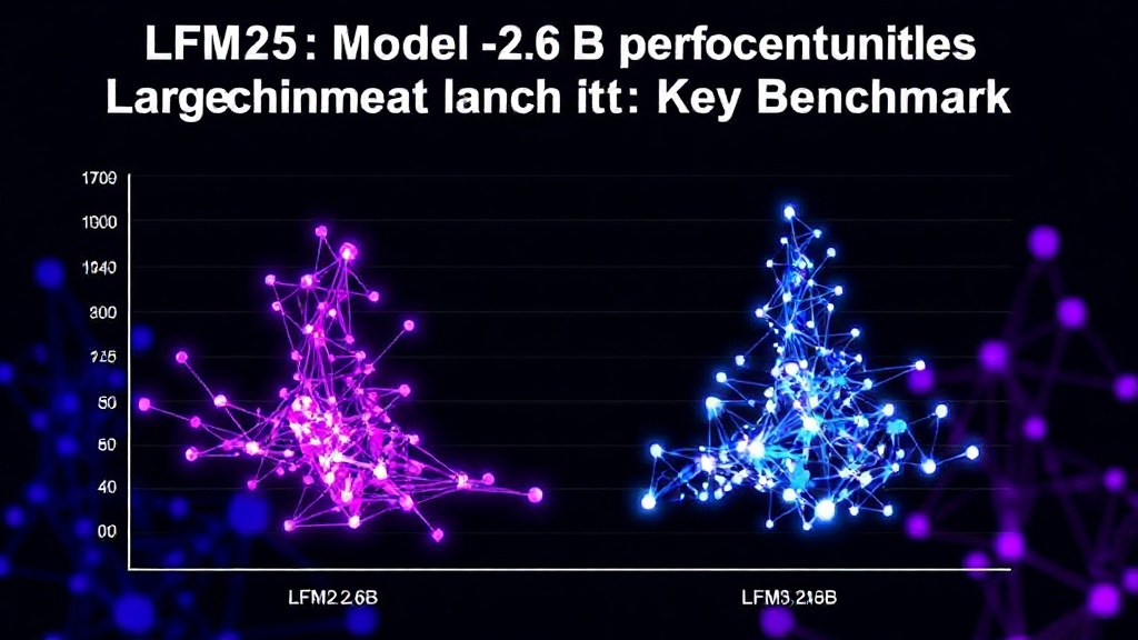 Comparison chart showing LFM2.5-2.6B performance against larger language models