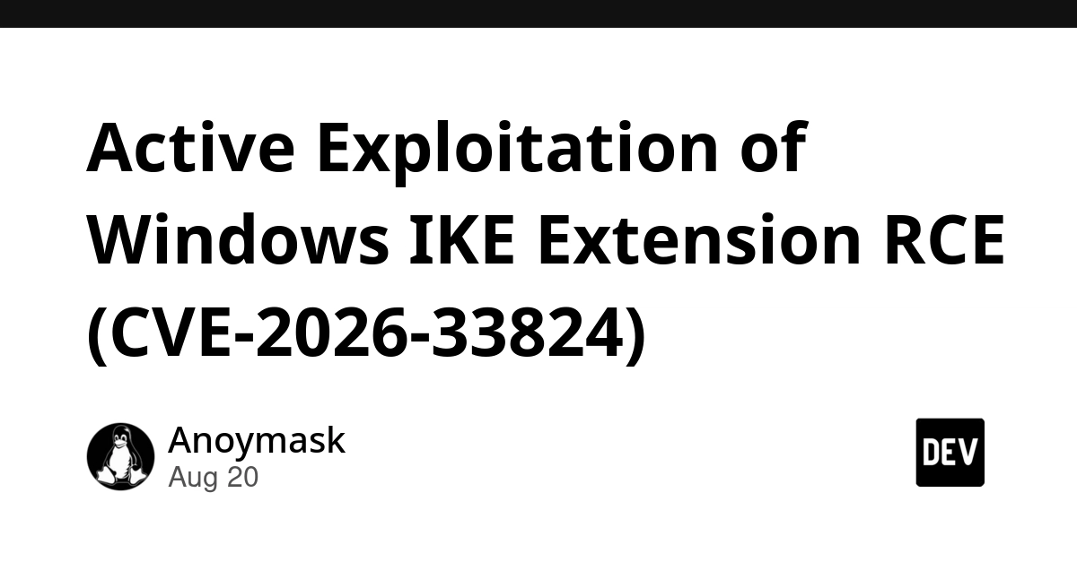 Windows IKE Extension RCE (CVE-2026-33824) Actively Exploited