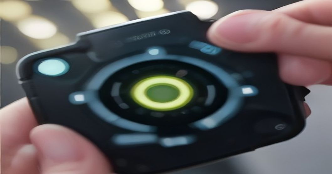 Smartphone LED flash illuminating a hidden camera lens for detection