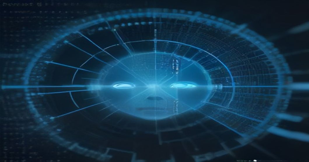 Developer looking at lines of generic code generated by AI