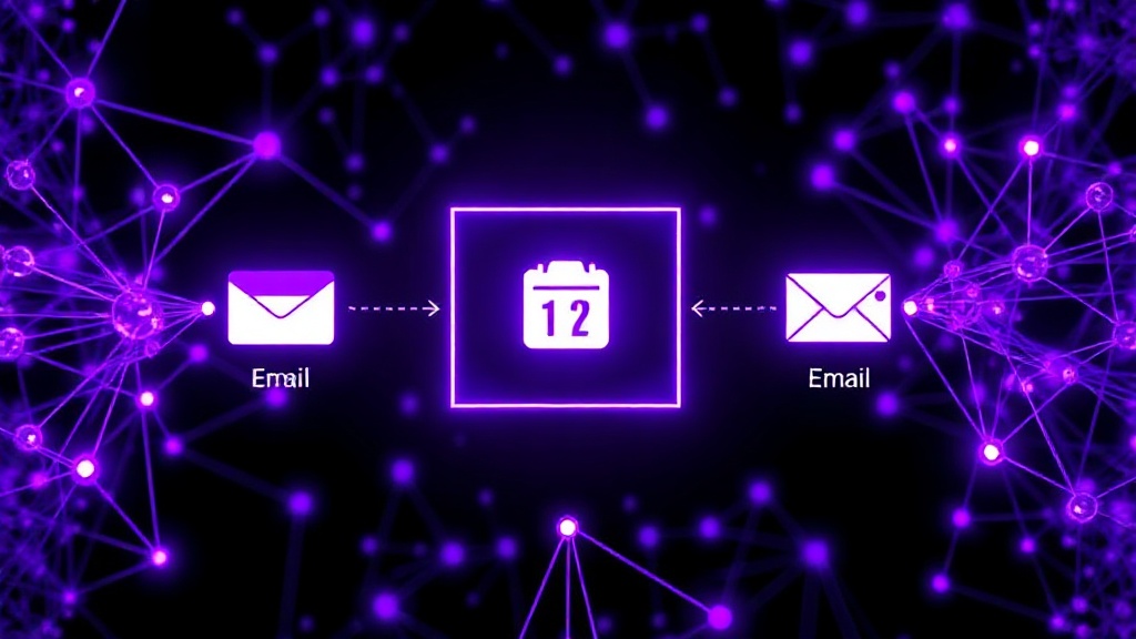 User interface showing Meta AI's integration with calendar and email apps.