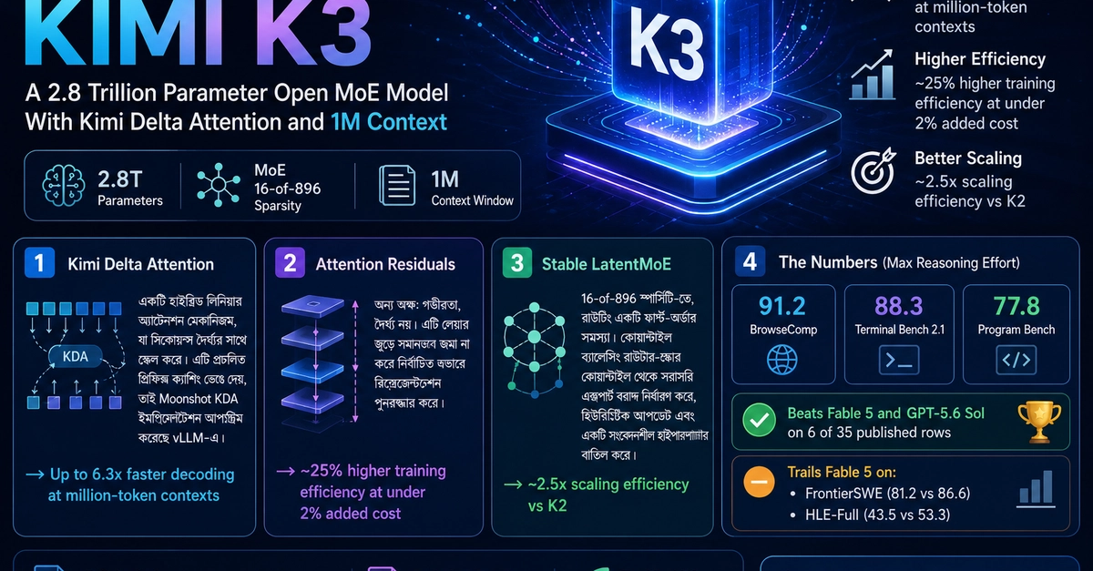 Moonshot AI Launches 2.8T Parameter Kimi K3, Pushing Long-Context AI Limits