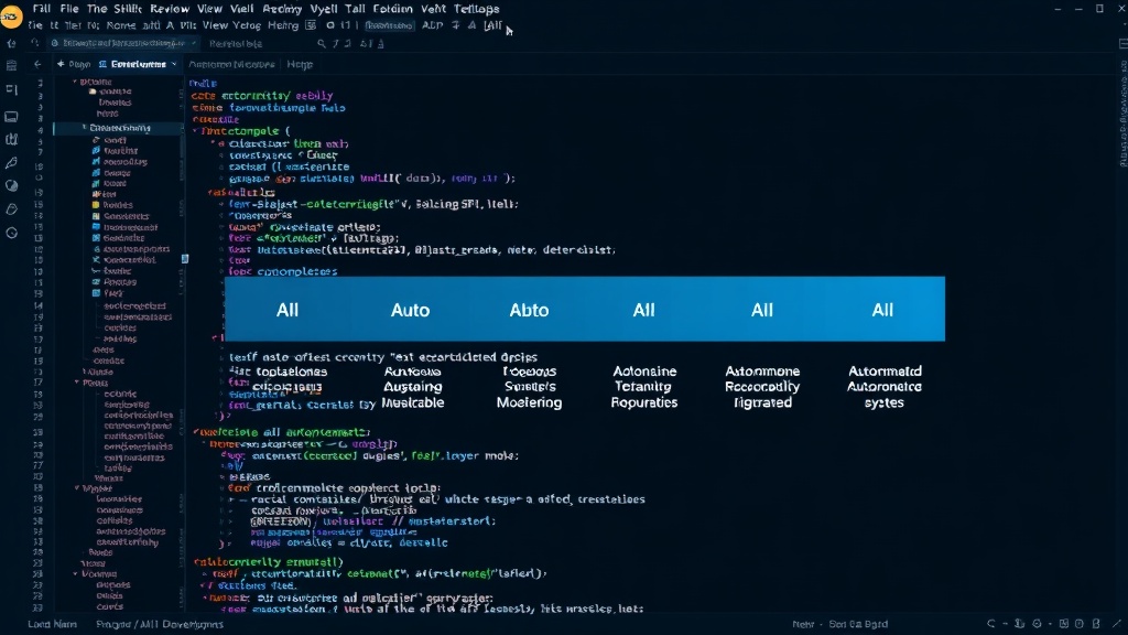 Visual representation of AI development levels from autocomplete to autonomous systems