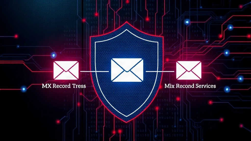 Diagram showing how MX records direct incoming email to mail servers